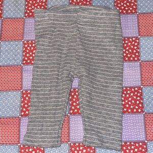 Bon Bebe Gray Striped Kids Leggings